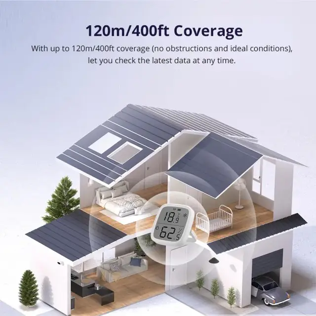 SONOFF SNZB-02D Zigbee Temperature Humidity Sensor Smart Home Automation Real-time Monitor Ewelink Alexa Google Home Assistant 5