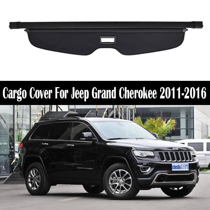 

Rear Trunk Cargo Cover For Jeep Grand Cherokee 2011-2016 Shield Shade Curtain Partition Board Privacy Blinds Security Accessorie