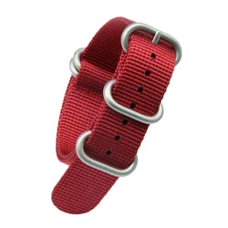 Premium Nylon Watch Strap in Vibrant Colors - 22MM/20MM Width Options - 22mm (RED)