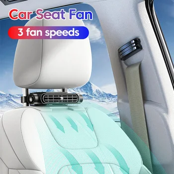 Ventilatore Portatile per Sedile Auto, Ventilatore Elettrico USB per Schienale Posteriore, Accessori Interni Auto
