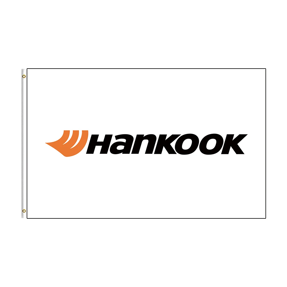 

3x5 Ft HANKOOKS Flag Polyester Printed Racing Car Banner For Decor