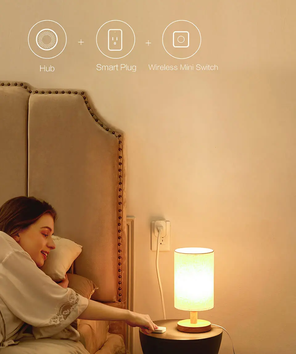 Smart Wireless Mini Switch Sensor Zigbee Connection Remote One Key Control Butto