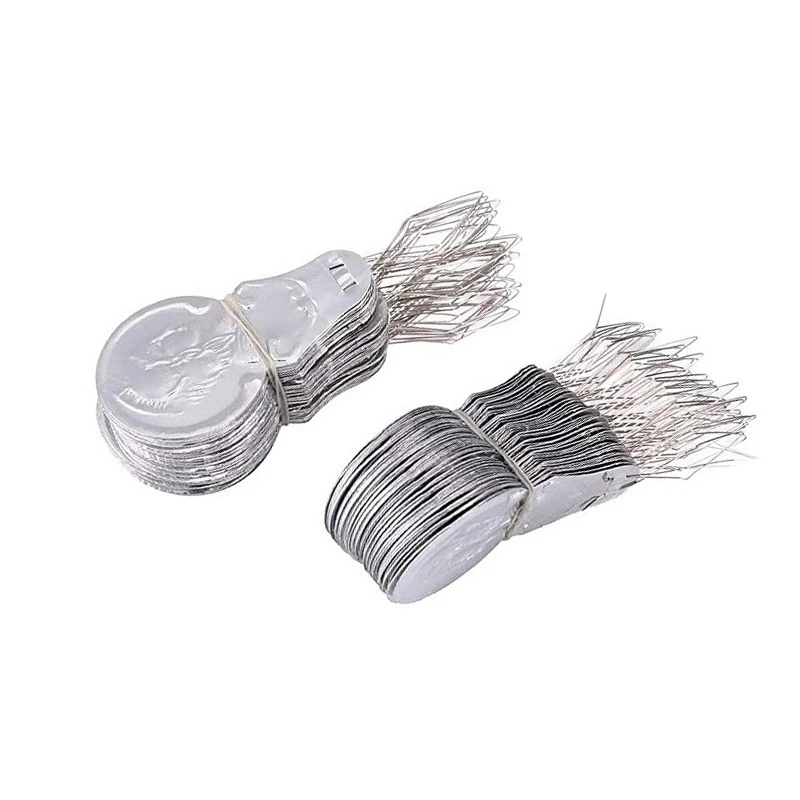 

LMDZ 100pcs Aluminum Needle Threader Elderly Guide Needle Easy Device Automatic Wire Loop for Needles Sewing Tools