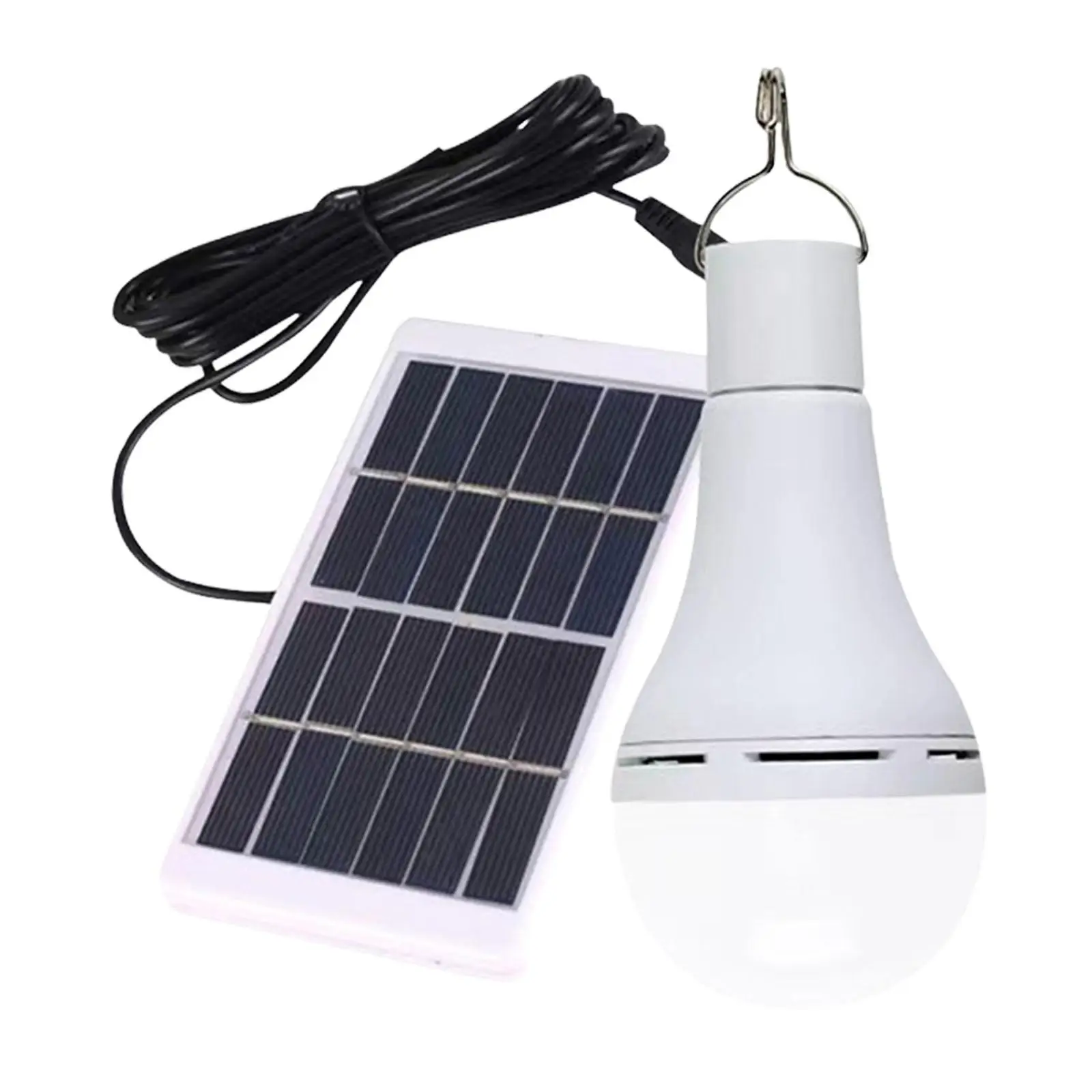 Solar Light Bulb Portable Solar Powered Lamp for Barn Garage Chicken Coop