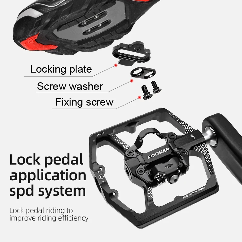 BUCKKubPD-M680 Pédales De Vélo Roulements 9/16 Pédale