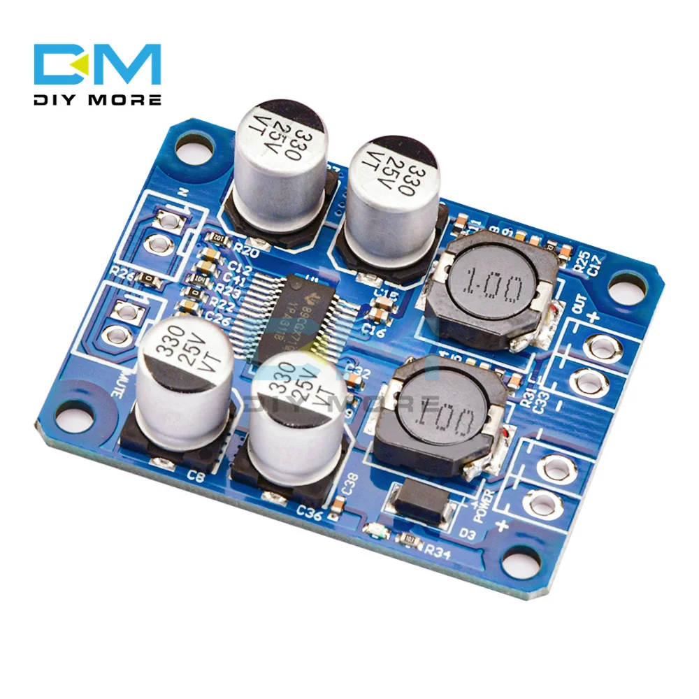 60W TPA3118 Digital Amplifier Board AMP DC 10-24V Module PBTL Mono,, 