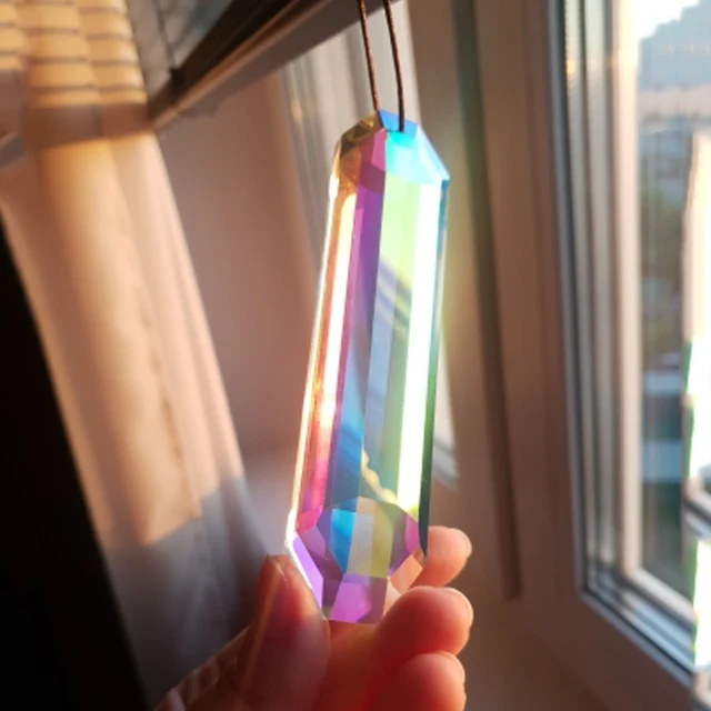 H & D 120 Mm -Es Szivárványkészítő Hatszögletű Bar Csillár Napsütő Kristályüveg Prizma Medál Diy Kiegészítők Karácsonyfa Dísz - Image 3