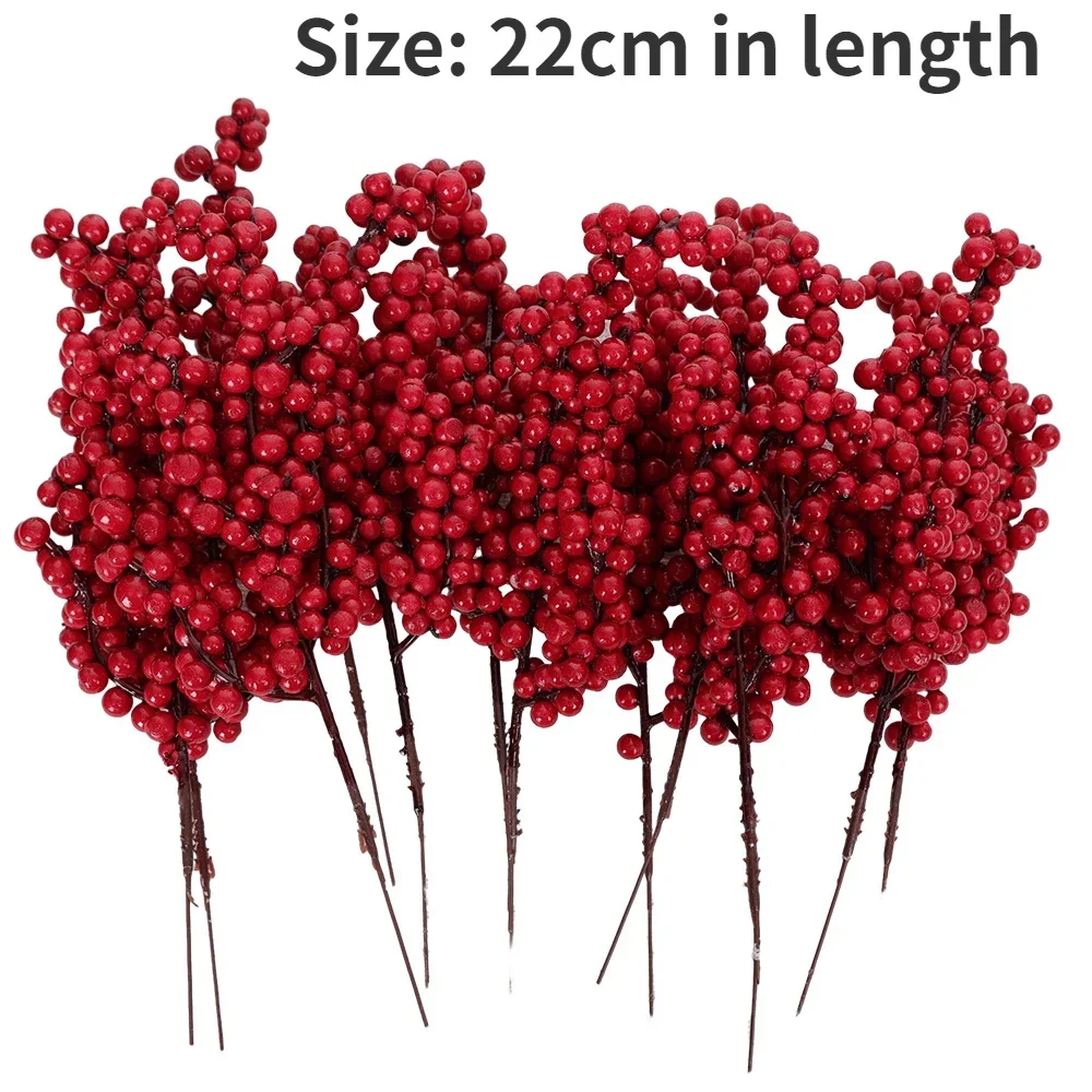 Festive Artificial Red Berry Bouquet