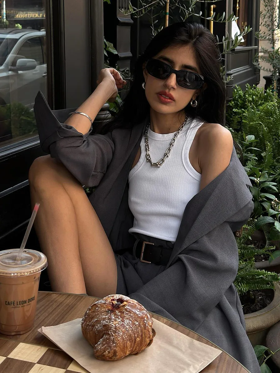 Bornladies Women's Suit Shorts Set Autumn Winter Loose Suit Jacket Shorts Office Lady Suit 2-Piece Set