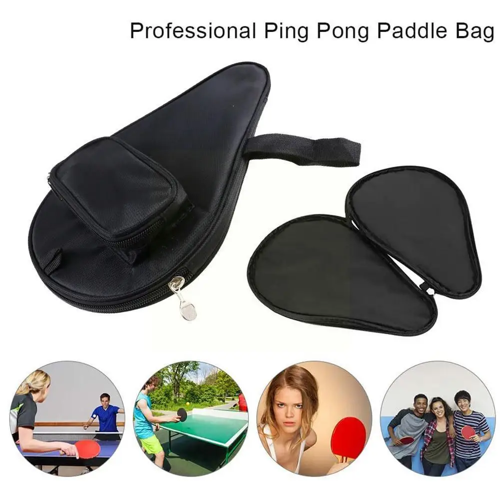 Portable Table Tennis Racket Cover Table Tennis Racket pong Table Racket Tennis Sports Cover Bag Bag Bag Gourd Ball Racket E3O5