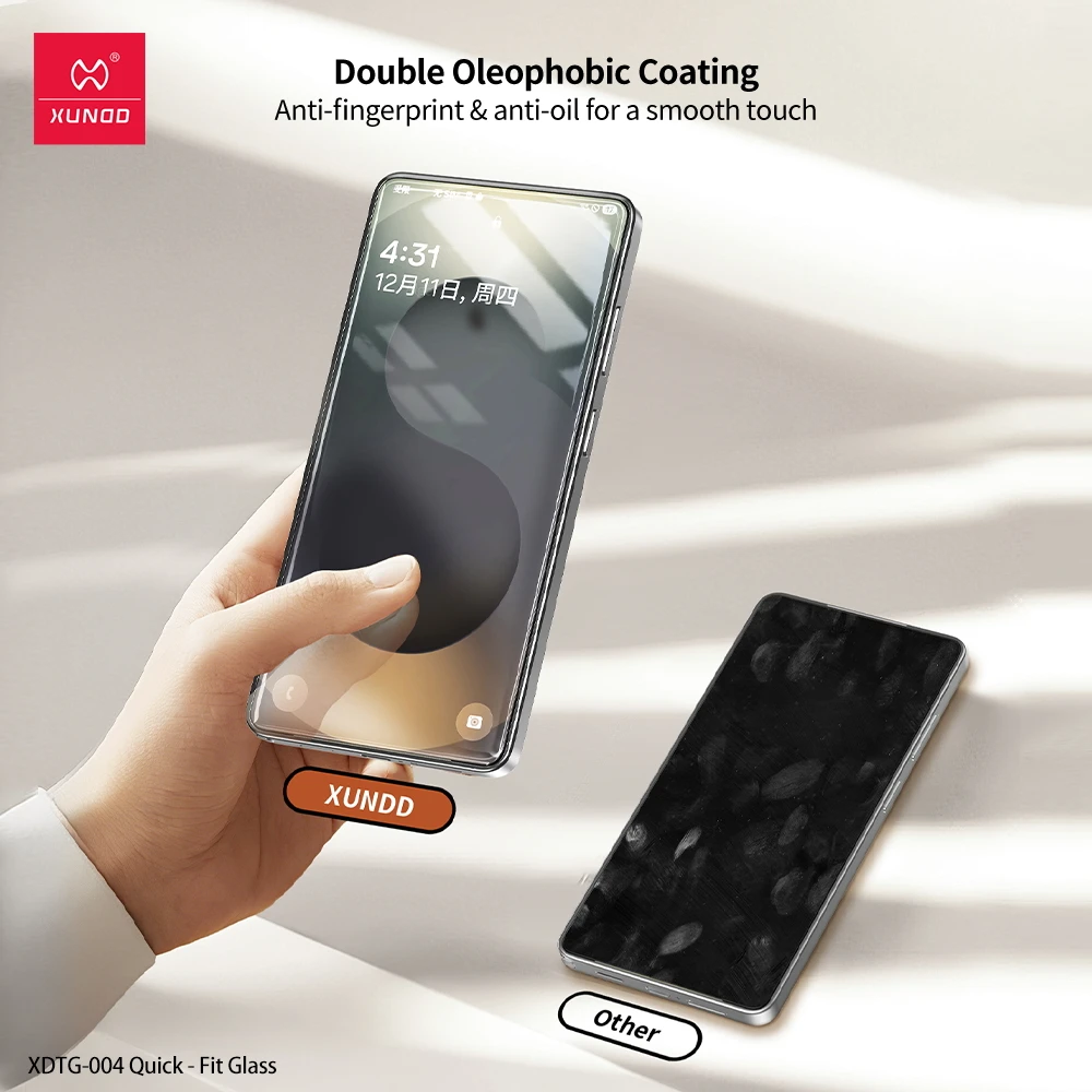 Xundd Fast Install HD Glass Screen Protector