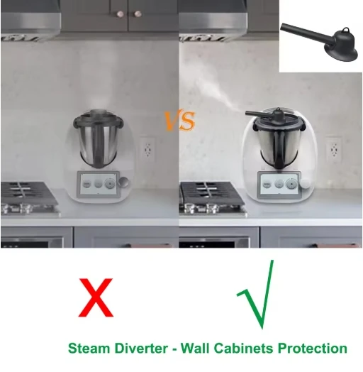 Steam Diverter for Thermomix TM5 TM6 Accessories Pressure Cooker Air Guide Anti-Scald Steam Diversion Exhaust Pipe