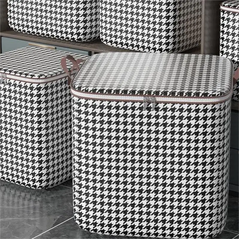 Large Capacity Clothes Storage Bag, Foldable Dustproof Bag, Household Simple Clothes & Quilt Storage Bag 4