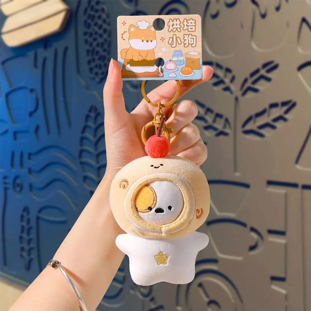 Baking Style Bream Yaki Cat Plush Pendant Bream Yaki Takoyaki Taiyaki Cat Plush Keyring Taiyaki Cat Headpiece Plush Keychain