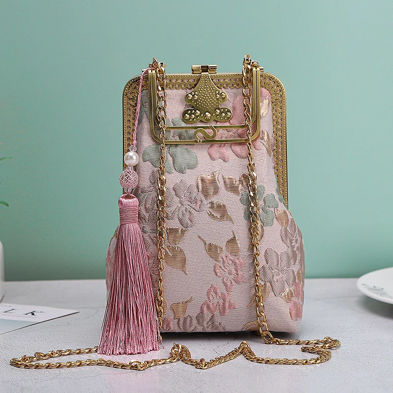 Women handbags chic lay flowers bag