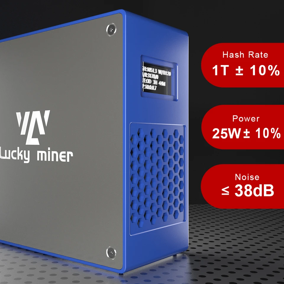 BTC Miner Lucky miner Lv07 1TH/S SHA256 25W btc bch bsv dgb WIFI Home  Silent crypto miner lottery miner ASIC Bitcoin Miner - AliExpress