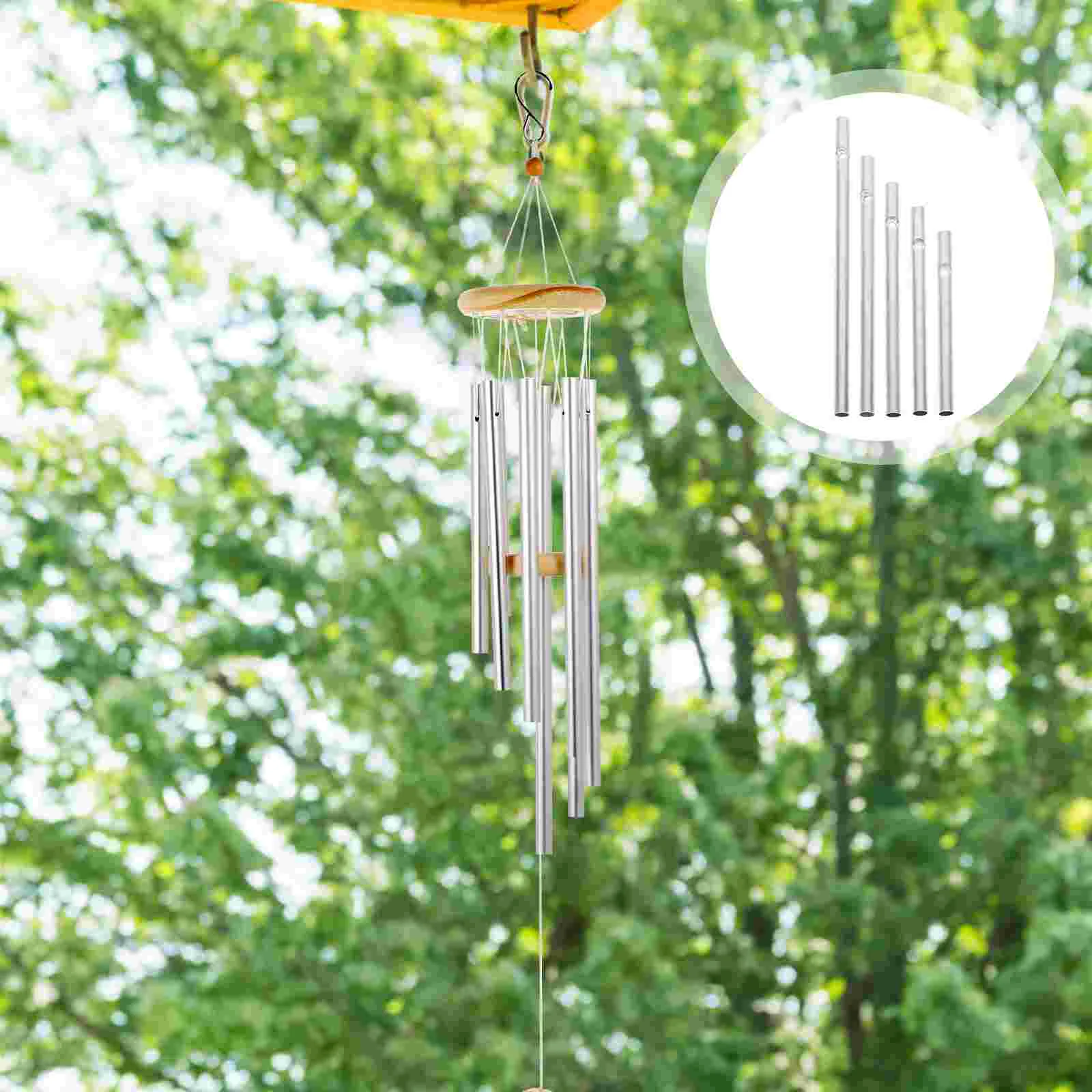 

60pcs Wind Chime Replacement Tubes Outdoor Wind Chime DIY Aluminum Pipes