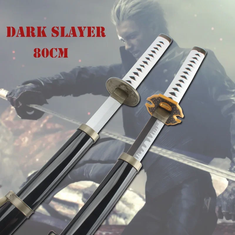 

Yamato 5 Vergil Katana Cosplay Weapons Dark Slayer Toy Wooden Sword 80cm/31.5" Film and television props