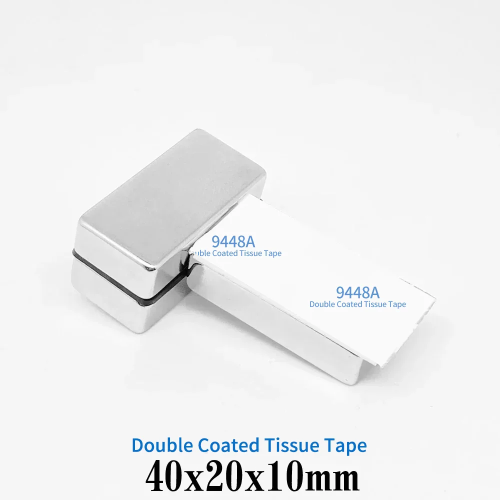 

40x20x10mm Sheet Strong Powerful Magnets With 3M Self - Adhesive 40*20*10 Thick Block Permanent NdFeB Magnet 40x20x10