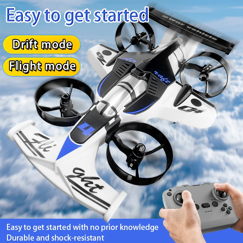 2in1 Mini Drone Air-Ground Flying Car 2.4G Dual Mode Quadcopter Racing Professional RC Car Children Off-Road Toy Kid Adult Gifts