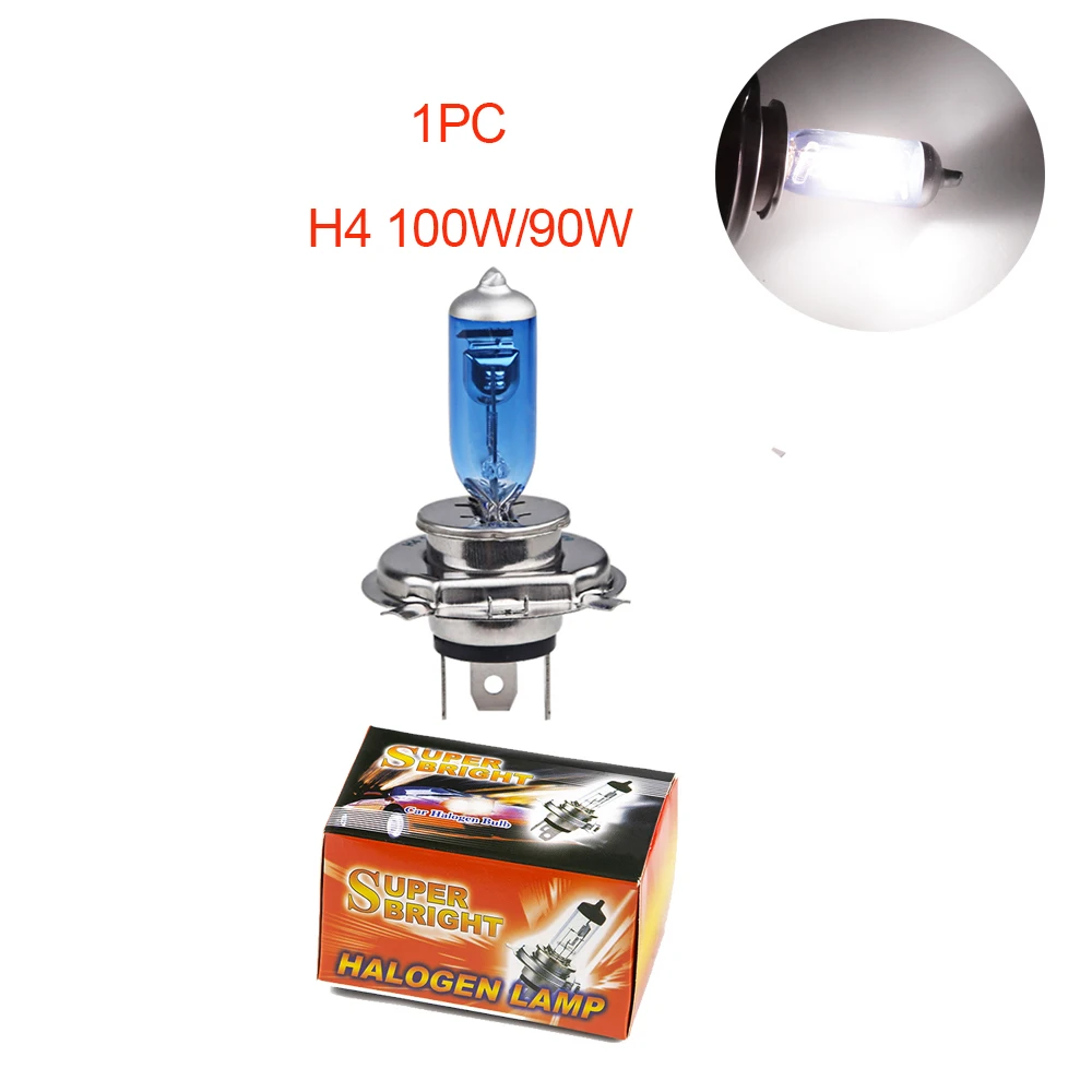 Enhanced White Halogen Headlight Lamp 60/55W 6000K