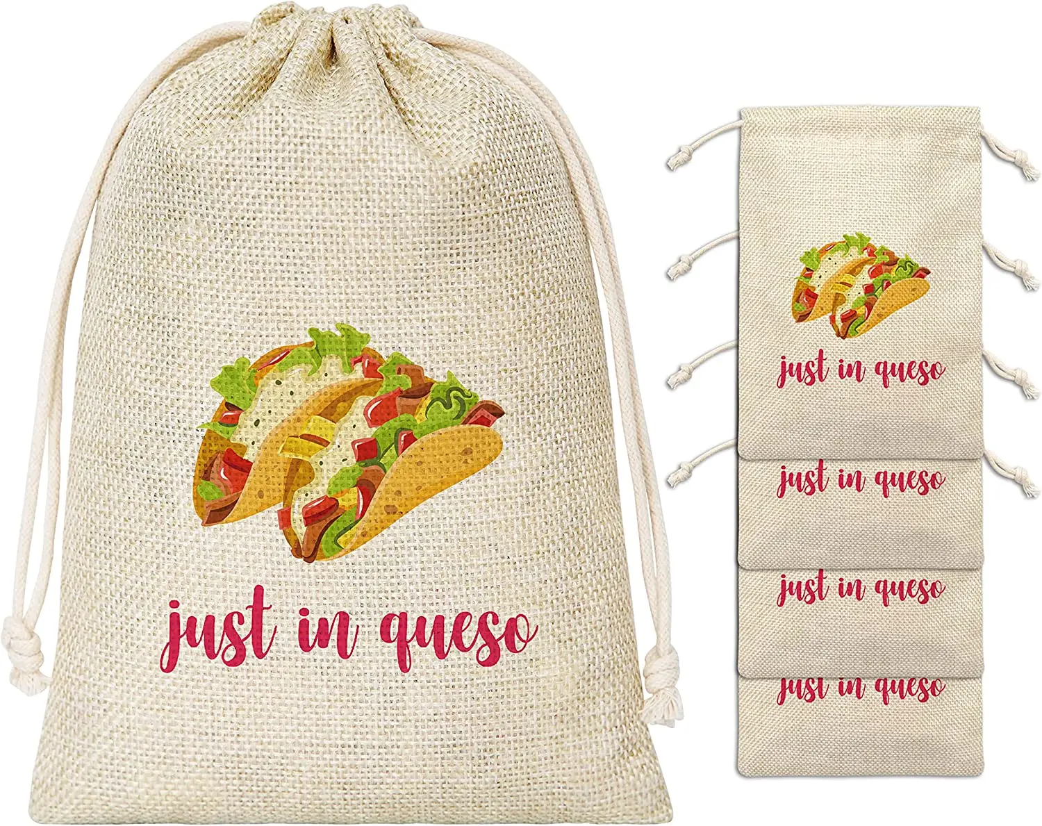 Sacchetti Regalo Per Postumi Di Una Sbornia Da 20 Pezzi-Solo Un Sacchetto Regalo In Cotone Queso Per Feste Di Postumi Di Una Sbornia, Addio Al Nubilat
