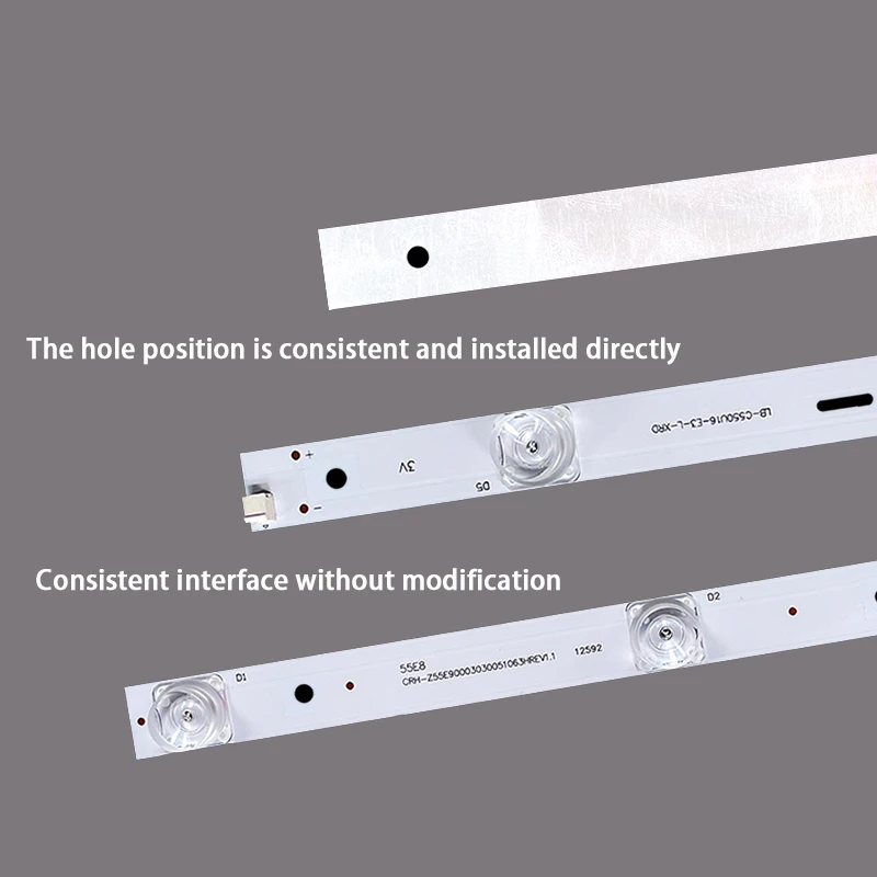 3V LED Ʈ Chong hong 55E8/55E9000/55D3S/55A3U/55EM CRH-Z55E90003030051263HREV 5LED 545MM