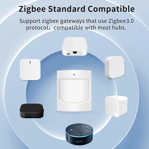 tuya Zigbee Smart PIR Motion Sensor Detector Home Security Burglar Alarm Security Burglar Home Assistant Wireless for Smart Life - Image 2
