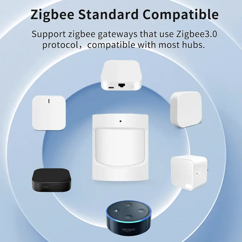 tuya Zigbee Smart PIR Motion Sensor Detector Home Security Burglar Alarm Security Burglar Home Assistant Wireless for Smart Life - Image 2
