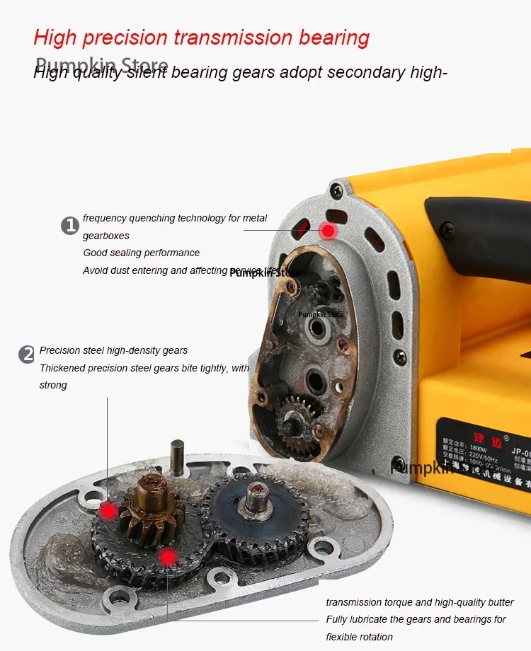Dust-Free Wall Planing Machine Electric Cement White Gray Wall Shovel Planer Old Wall Renovation Putty Peeled Tools 5