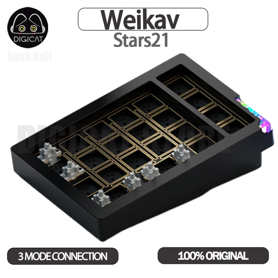 Weikav Stars21 Mechanical keyboard Kit 3Mode Bluetooth