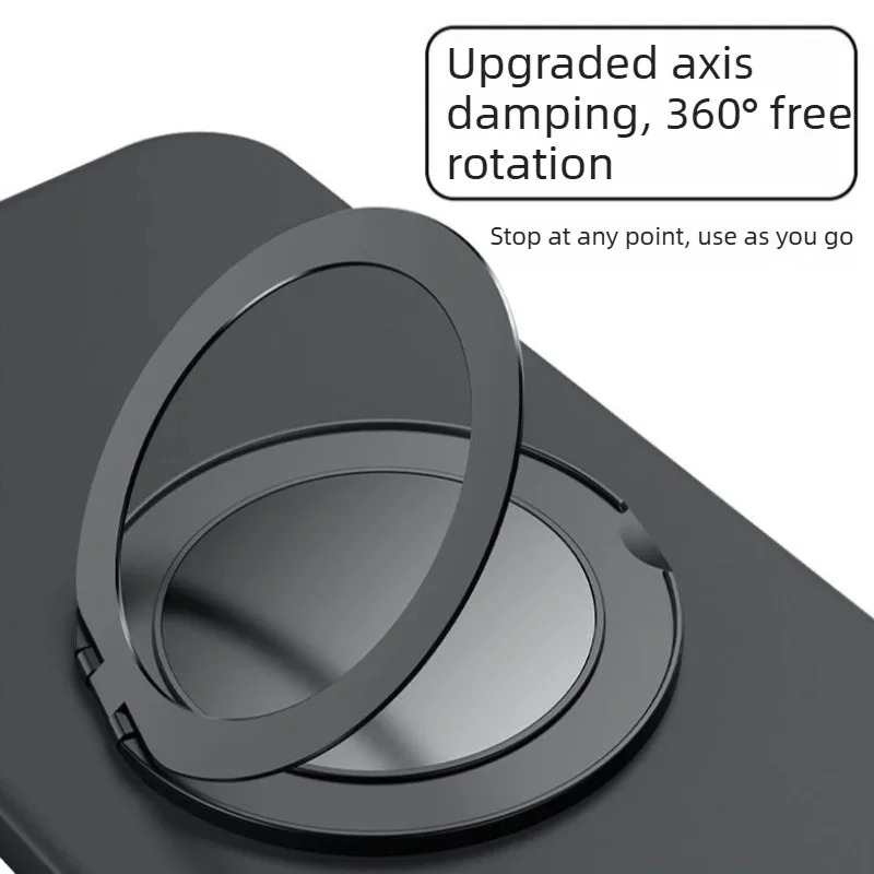 Premium Liquid Silicone Case with Rotating Bracket - Anti-drop Cover and Enhanced Skin Feel