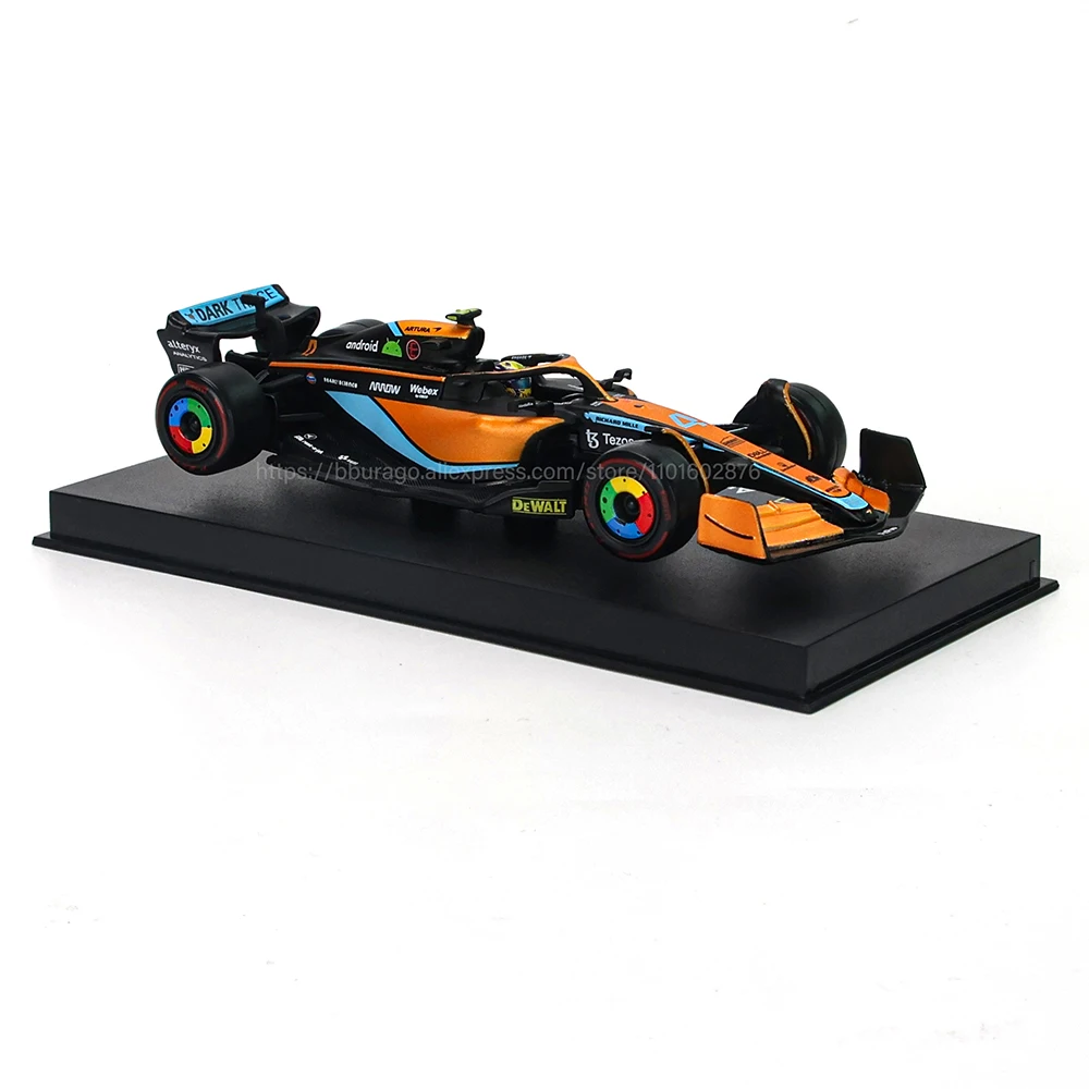 thumbnail image 2 of Xiangtat Bburago 1:43 Scale 2022 F1 MCL36 Model - Daniel Ricciardo & Lando Norris Diecast Cars 2 of 9
