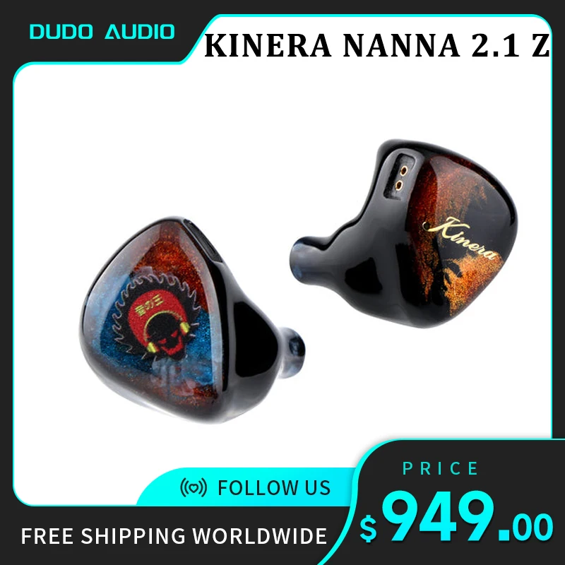 

Kinera Nanna 2,1, Серия Z-Tune, 2EST + 1BA + 1DD трибрид IEMs
