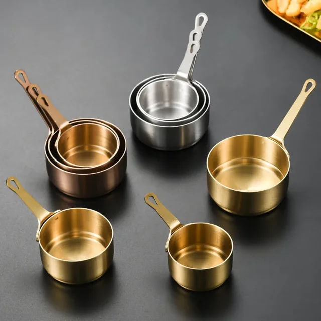 60/80/100ml Salsa Pan Pentola In Acciaio Inox Antiaderente Latte Pentola Con Manico Mini Pentola Per Fare Burro di Caffè gadget da cucina 3