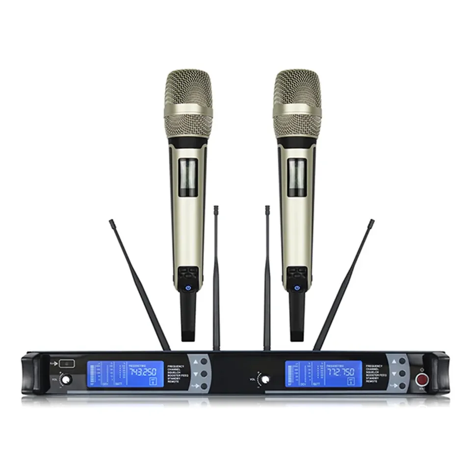 

Voxfull Original SKM-9000 Dual Channels UHF Wireless Microphone for Stage Performance