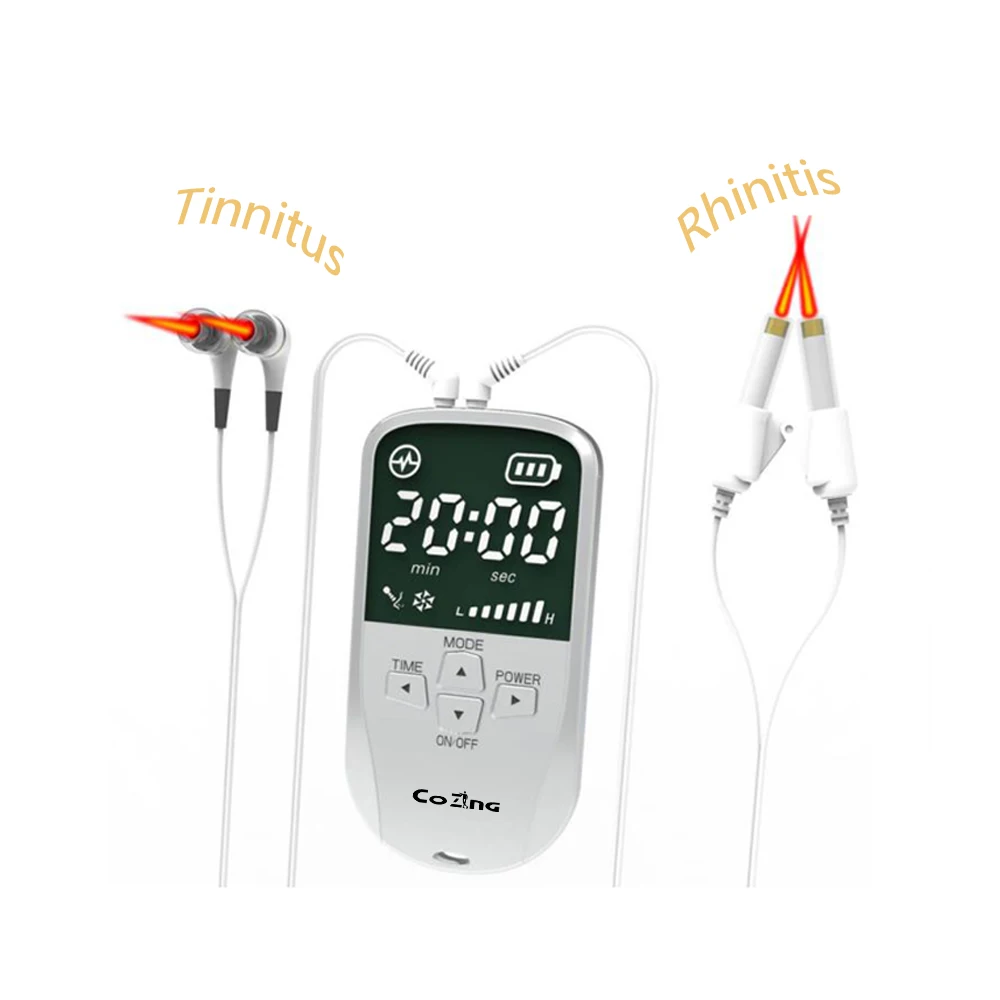 Tinnitus Ear Laser Therapy LLLT Irradiation Laser Physiotherapy Earplug Otitis Media Deafness Nose Rhinitis Sinusitis Treatment 2