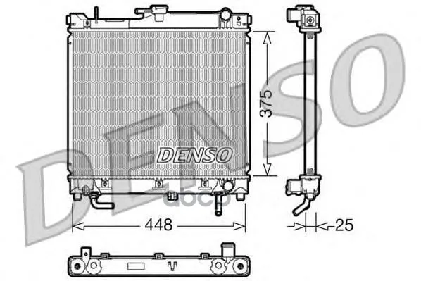 DRM47003_радиатор системы охлаждения! АКПП\ Suzuki Jimny 1.3i 16V 98 DENSO арт. DRM47003 | Автомобили и