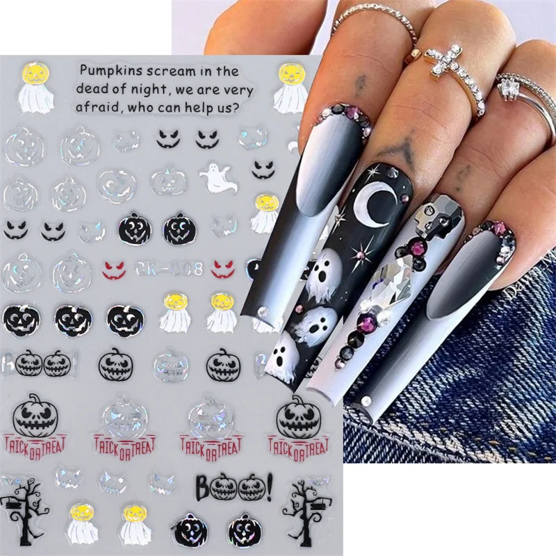 

Nail Art Stickers Convenient To Use Exquisite Patterns Texture Gloss Lasting Beauty Not Easy To Drop Sticker General Decorate