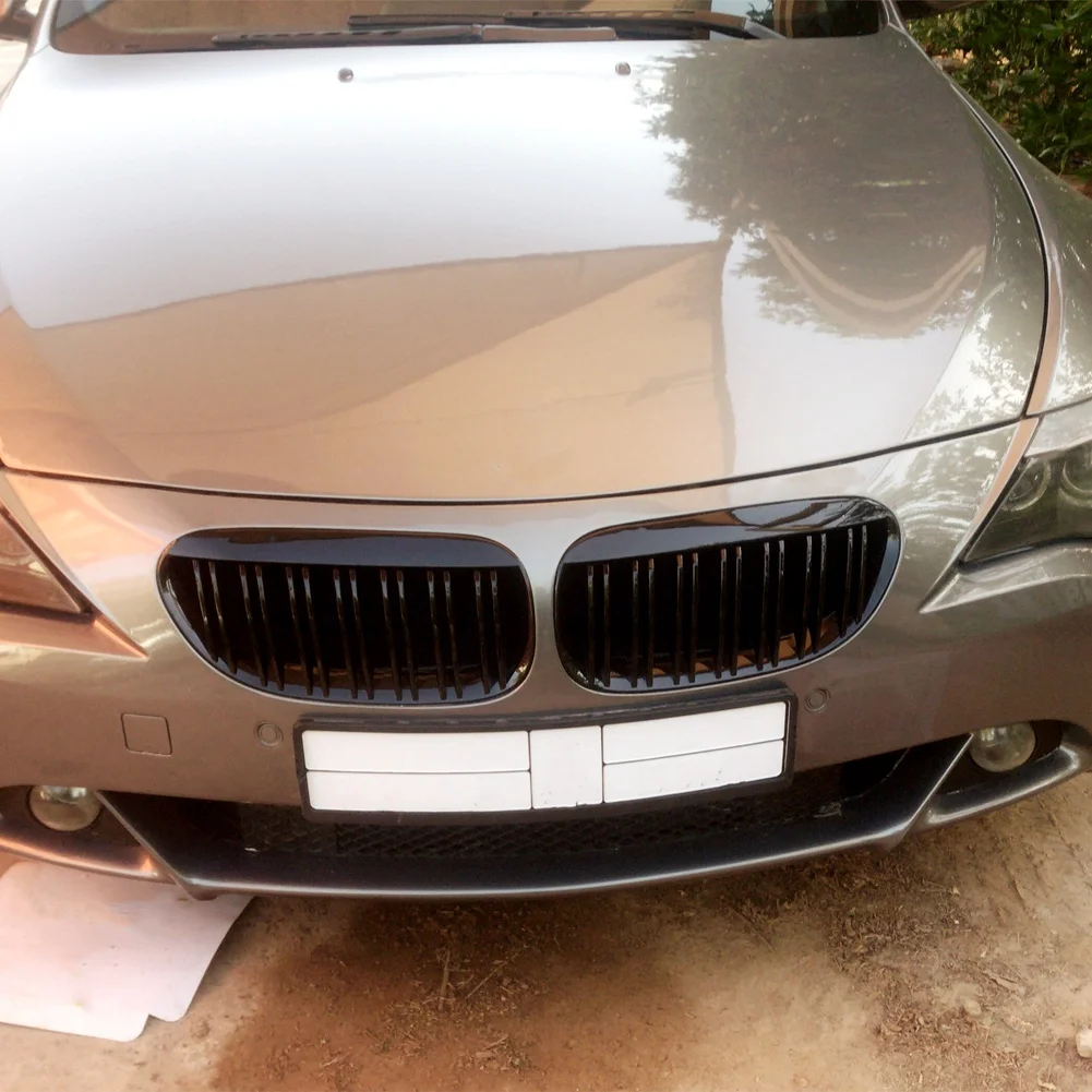 A02K-프론트 키드니 범퍼 그릴 그릴 BMW 6 시리즈 E63 E64 2004-2010 자동차 액세서리