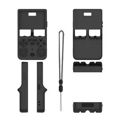 Ultra Silicone Protective Case for Handheld Gaming Console - Dustproof Storage Box, Simple Solid Color Shell (Black)