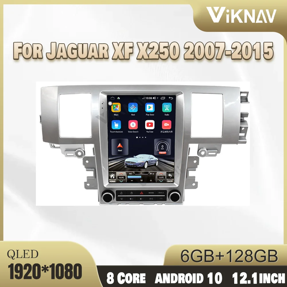 

12.1 Inch 8 Core Carplay Radio For Jaguar XF X250 2007-2015 1080P HD Navigation GPS DVD Multimedia Rear View