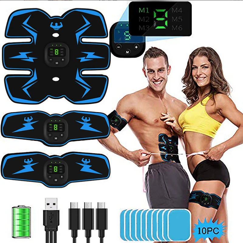 

EMS Wireless Muscle Stimulator Trainer Smart Fitness Abdominal Hip Training Electric Weight Loss Stickers Body Slimming Massager