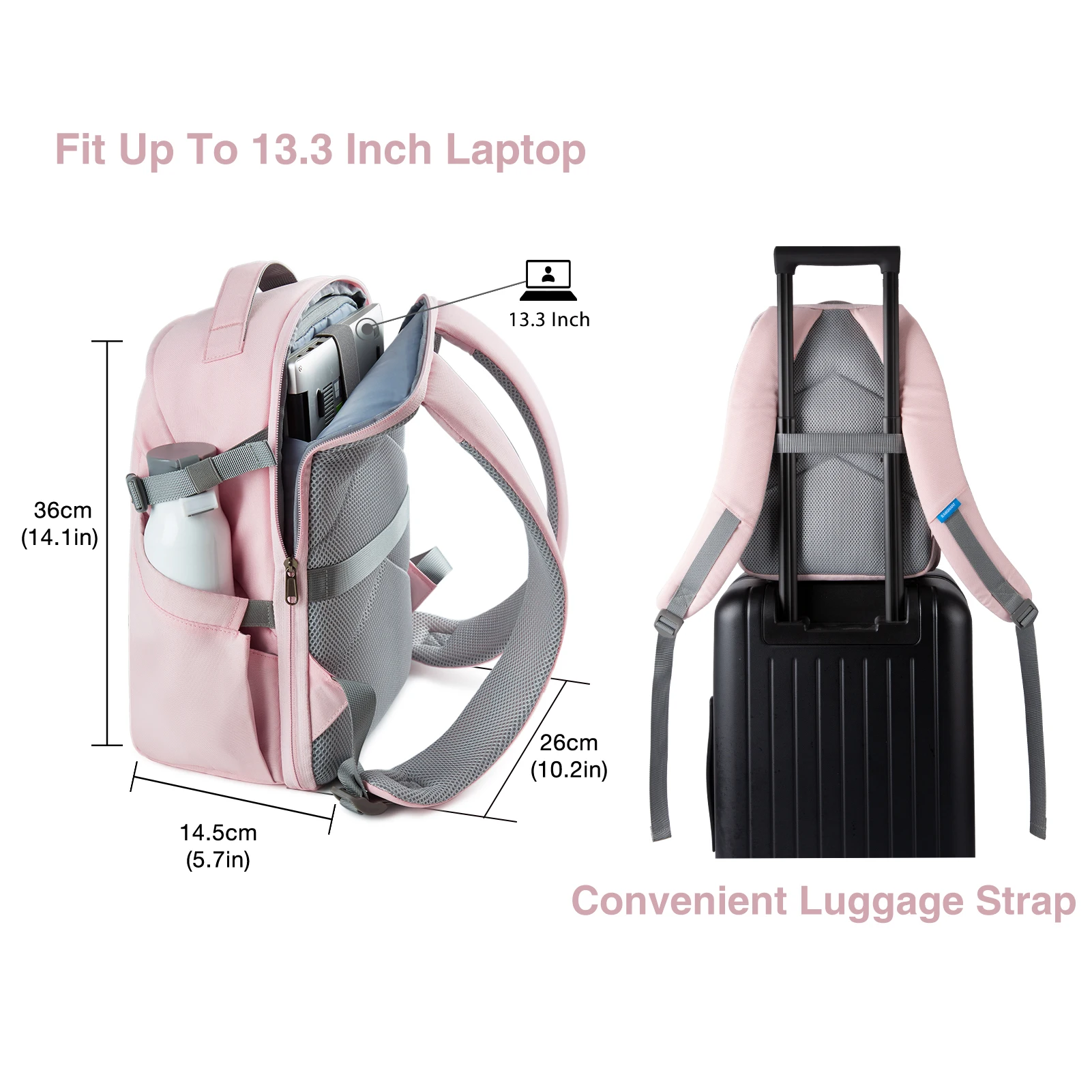 Women's Camera Backpack for Clothes Photographer Bag Laptop Backpacks With Rain Cover Tripod Catch Straps