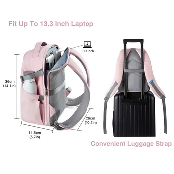 Women's Camera Backpack for Clothes Photographer Bag Laptop Backpacks With Rain Cover Tripod Catch Straps 2 Women's Camera Backpack for Clothes Photographer Bag Laptop Backpacks With Rain Cover Tripod Catch Straps