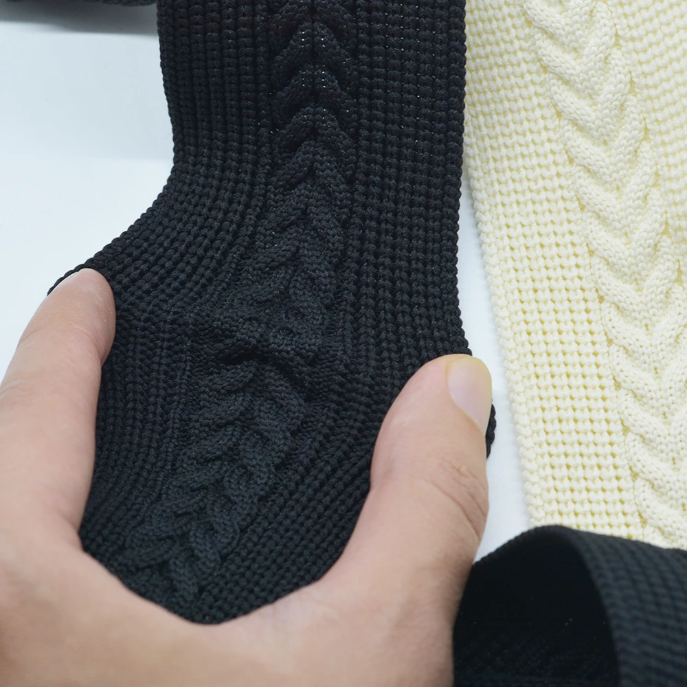 50mm wide black knitted ribbon micro-elastic clothing diy sewing accessories webbing