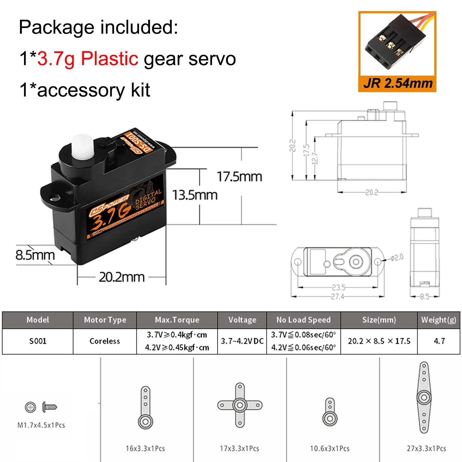 High-Precision Digital Micro Servo for RC Air and Land Vehicles