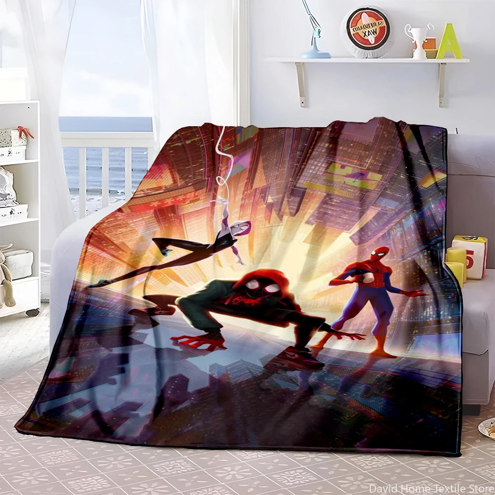 Marvel Spiderman thin blanket, Lightweight Flannel Throw for Sofa,Bed,Travel,Camping,Livingroom,Office,Couch,Chair, and Bed 2