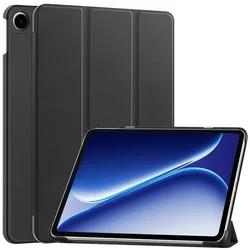 Smart Folding Flip Stand PU Leather Tablet Cover with Auto Sleep Function for OPPO Pad Air 5 12.1 (Black)