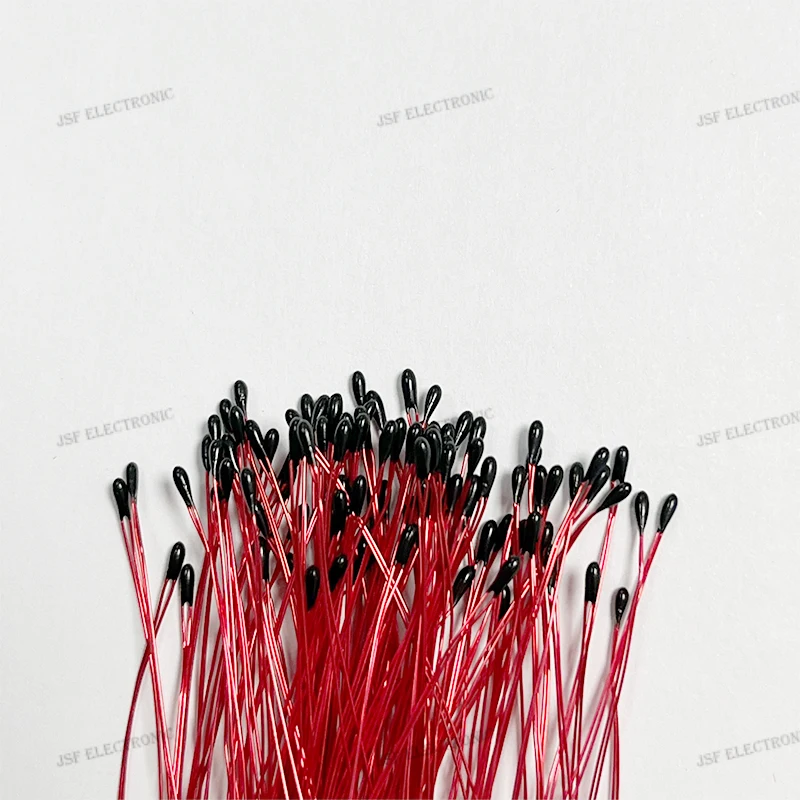 20pcs Thermistor NTC MF52B 5K 10K 100K Pure copper Enameled Wire Temperature Probe temperature sensor L30-80mm Thermal Resistor